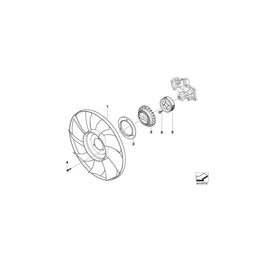 Genuine BMW 11527831932 E52 Fan 9 Blade (Inc. AlpinaV8 & Z8) | ML Performance UK Car Parts