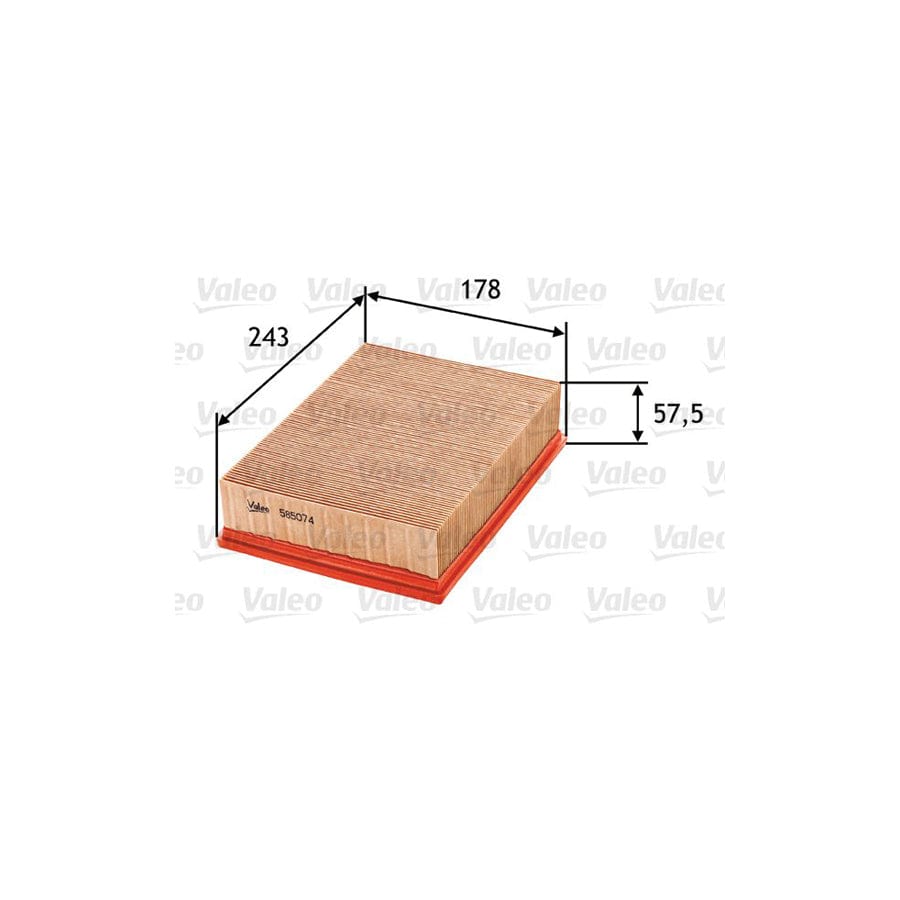 VALEO 585074 Air Filter | ML Performance UK Car Parts
