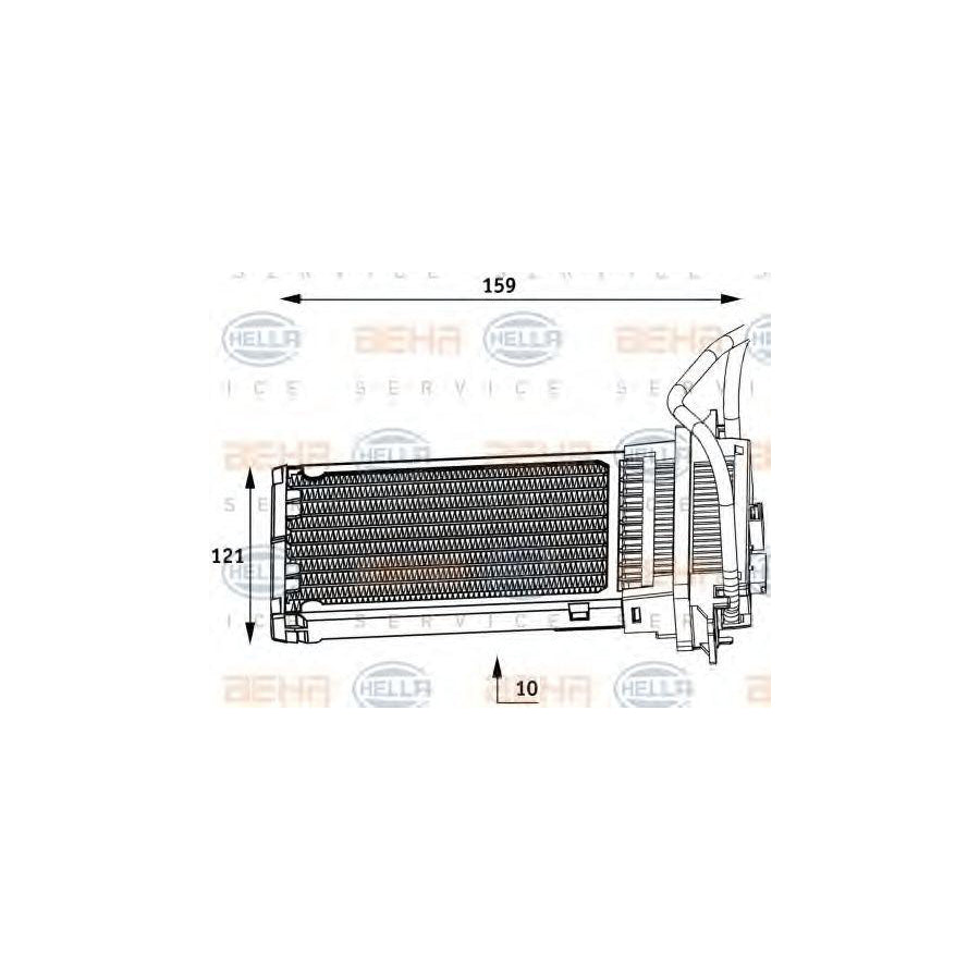 Hella 8FH 351 313-561 Heater Matrix