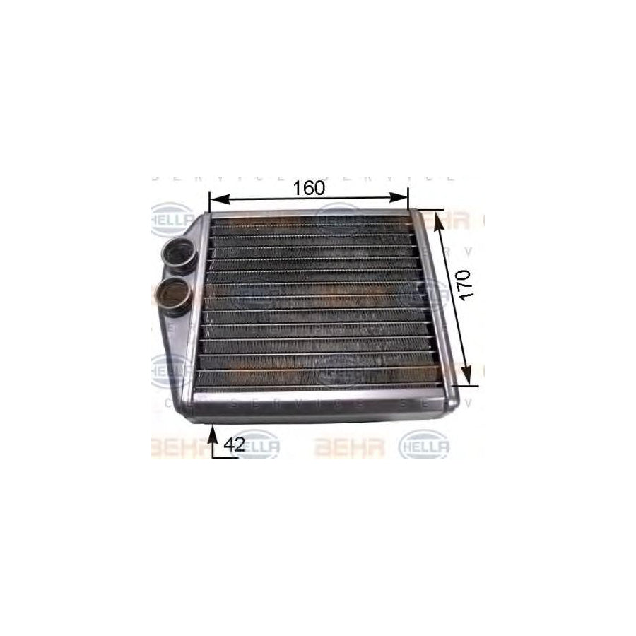 Hella 8FH 351 313-531 Heater Matrix