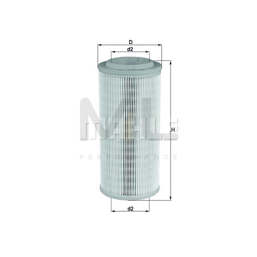 MAHLE ORIGINAL LX 1595 Air Filter for AUDI A2 (8Z0) Filter Insert | ML Performance Car Parts