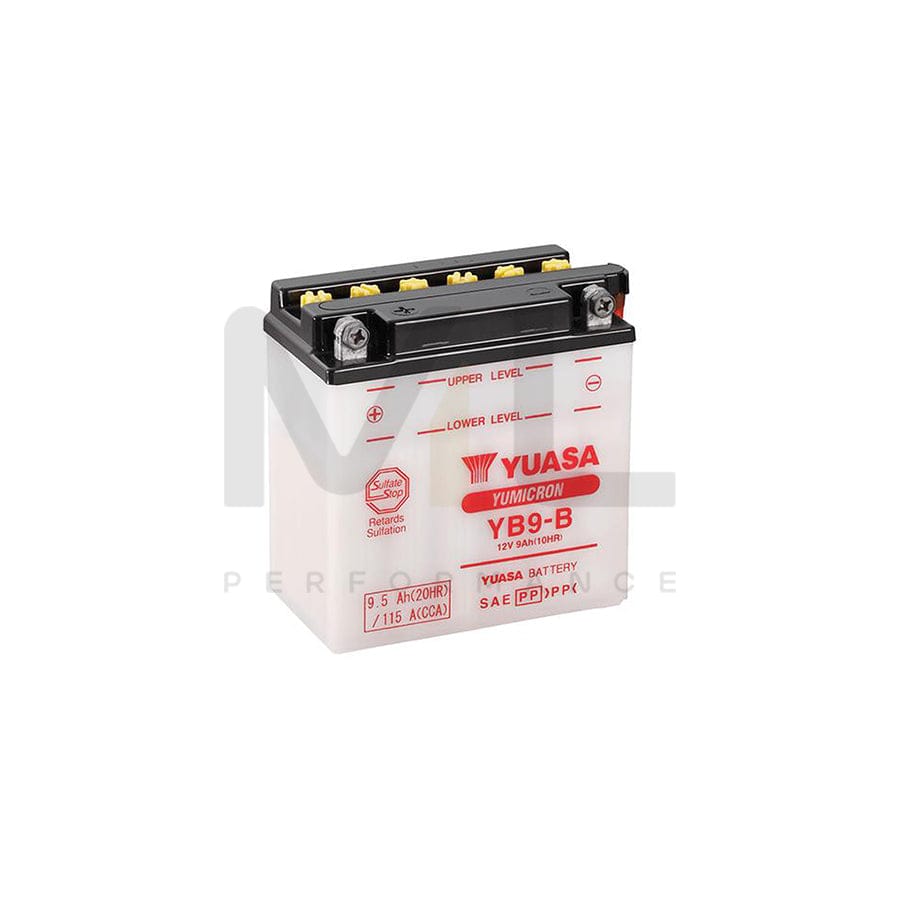 Yuasa YB9-B 12v Motorbike & Motorcycle Battery | ML Performance UK Car Parts