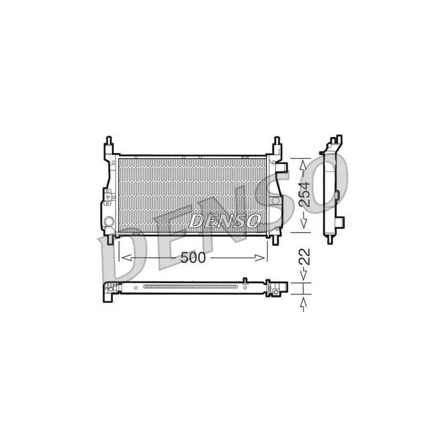 Denso DRM24003 Drm24003 Engine Radiator For Rover 100 | ML Performance UK