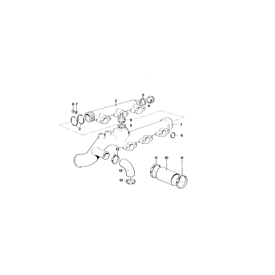 Genuine BMW 11531304111 E26 Pipe (Inc. M1) | ML Performance UK Car Parts