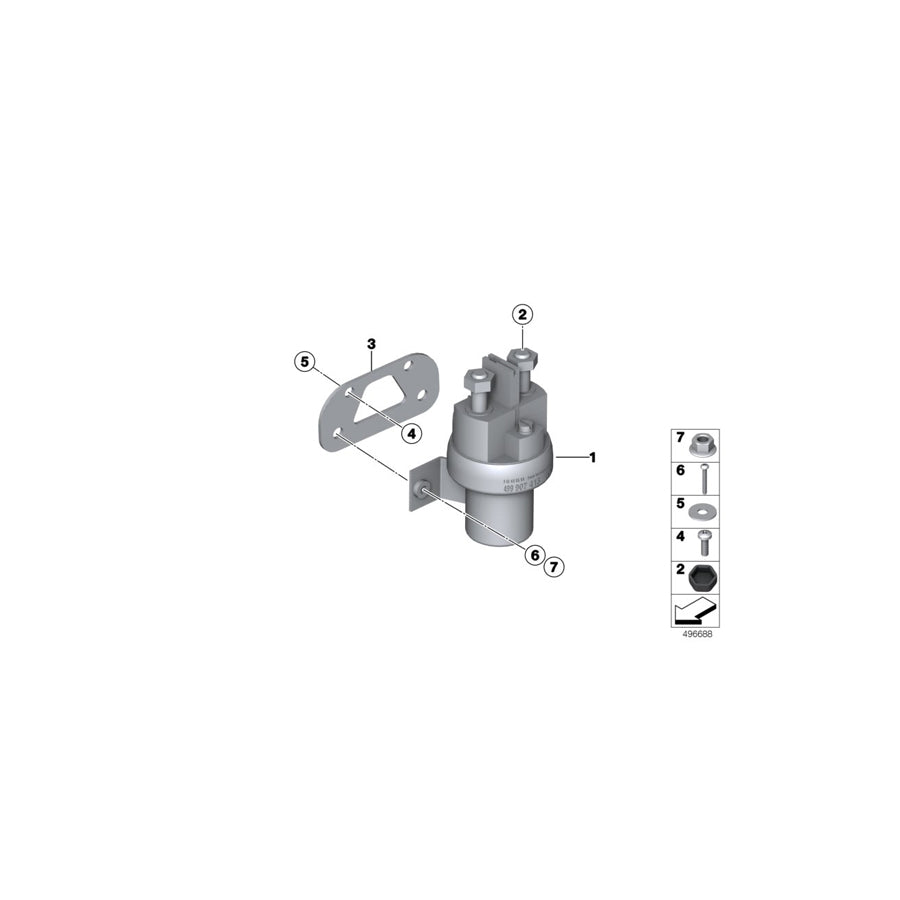 Genuine BMW 61208417672 Covering Cap F. BATTERIE (Inc. M4 GT4 & M6 GT3) | ML Performance UK