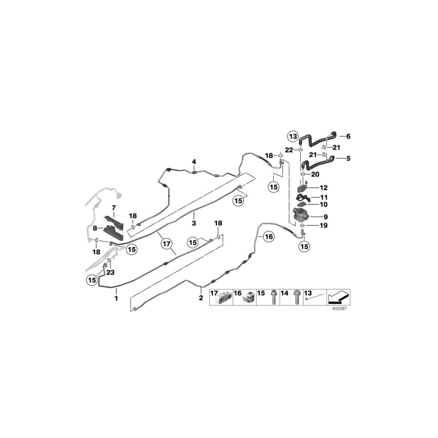Genuine BMW 64539198293 F04 Suction Pipe (Inc. & Hybrid 7) | ML Performance UK Car Parts