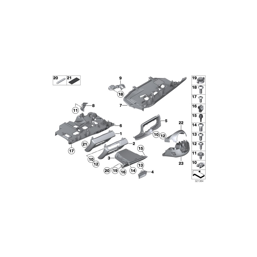 Genuine BMW 51459183130 F01 F04 F02 Folding Box, Driver's Side SATTELBRAUN (Inc. 750iX, Alpina B7L & Hybrid 7) | ML Performance UK