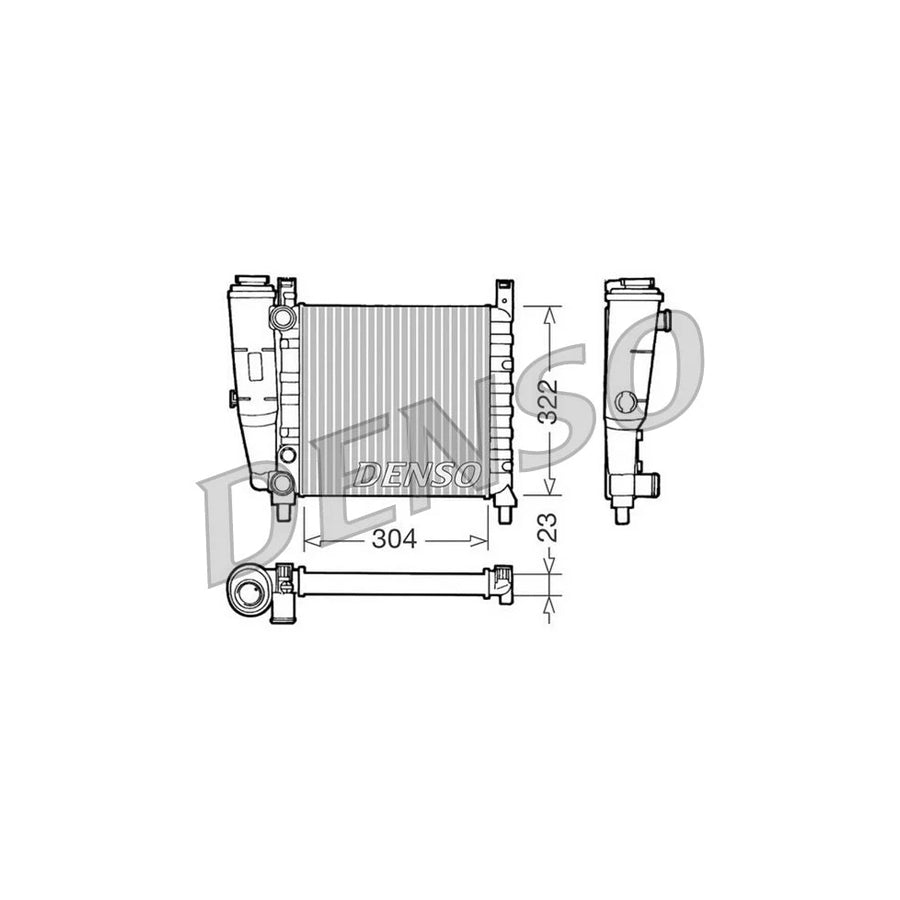 Denso DRM09140 Drm09140 Engine Radiator For Fiat Uno Hatchback (146) | ML Performance UK