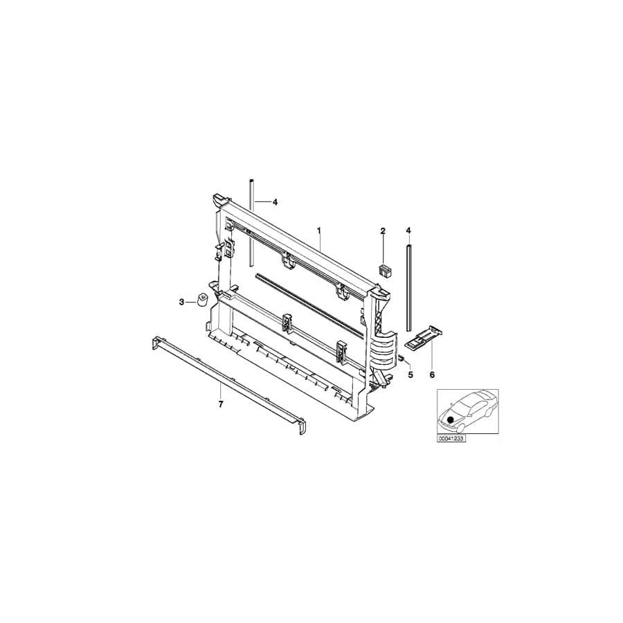 Genuine BMW 17112247362 E39 E38 Profile-Gasket L=319MM (Inc. 730d, 520d & 530d) | ML Performance UK Car Parts