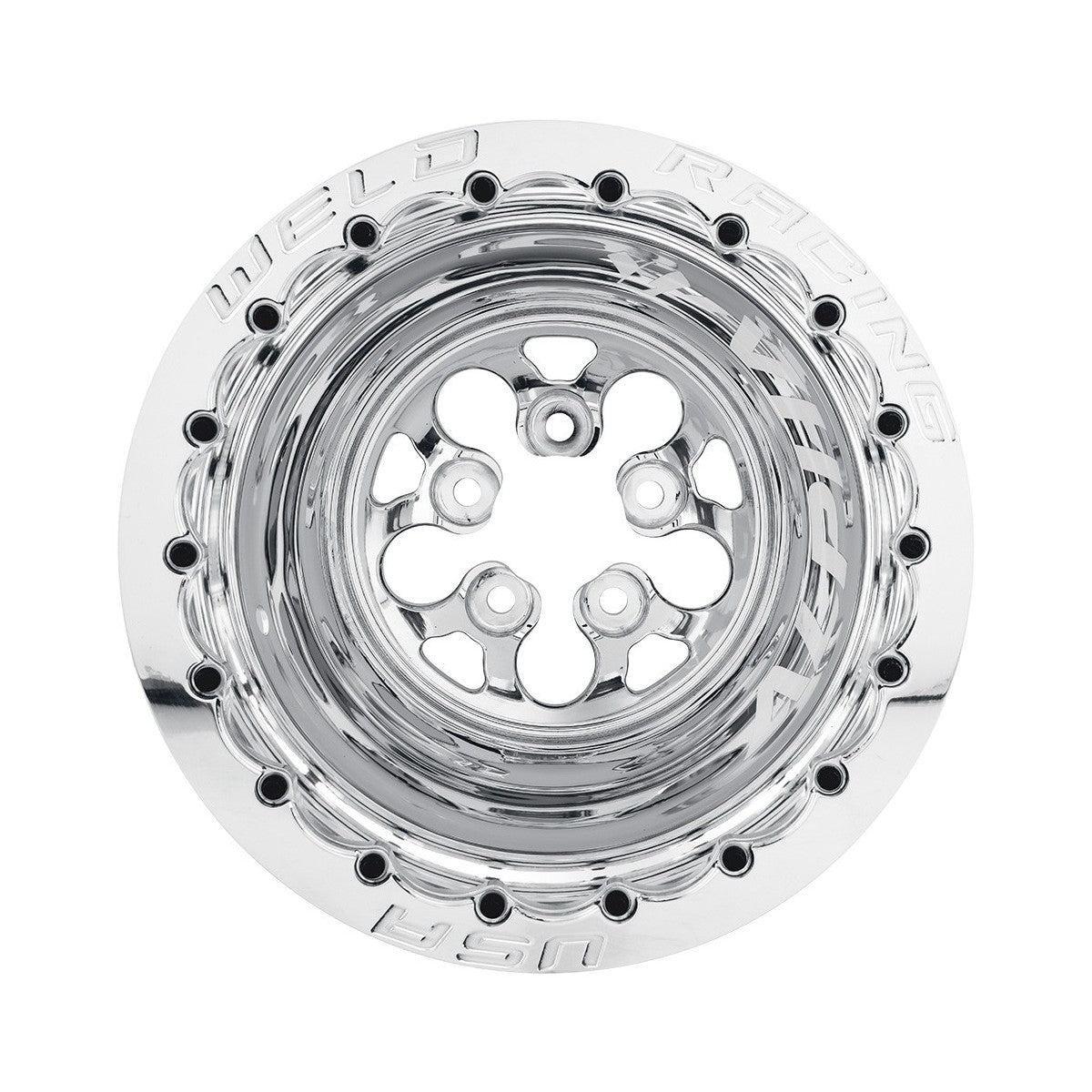 Weld 83P-512208MPS Alpha-1 Wheel 15x12 5x4.5 ET-64 BS4 Polished Center - Polished Shell