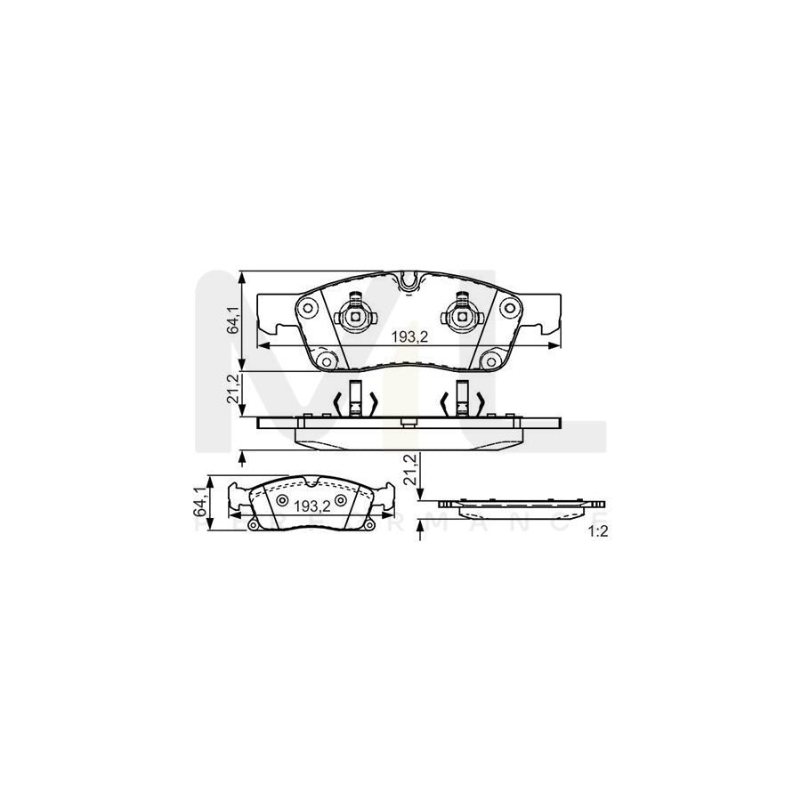 Bosch 0986Tb3215 Brake Pad Set | ML Performance Car Parts