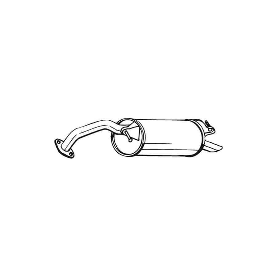 Bosal 228-471 Rear Silencer For Toyota Yaris I Hatchback (P1)