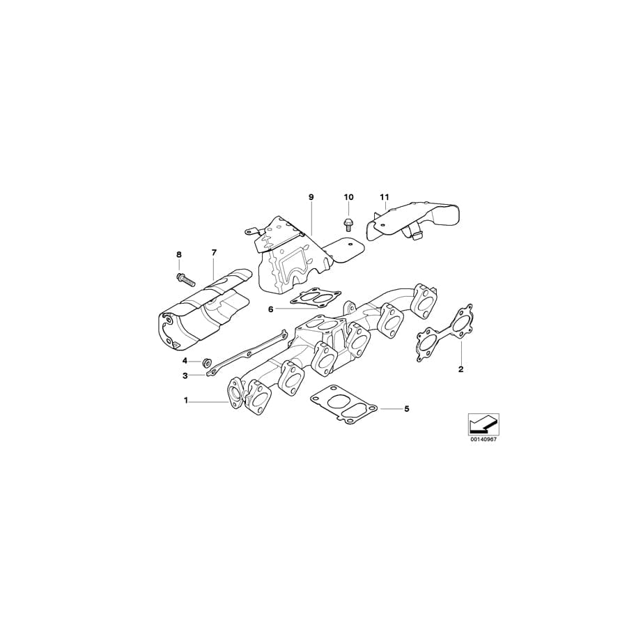 Genuine BMW 11627792239 E60 E61 Heat Protection Shield (Inc. 535d) | ML Performance UK Car Parts
