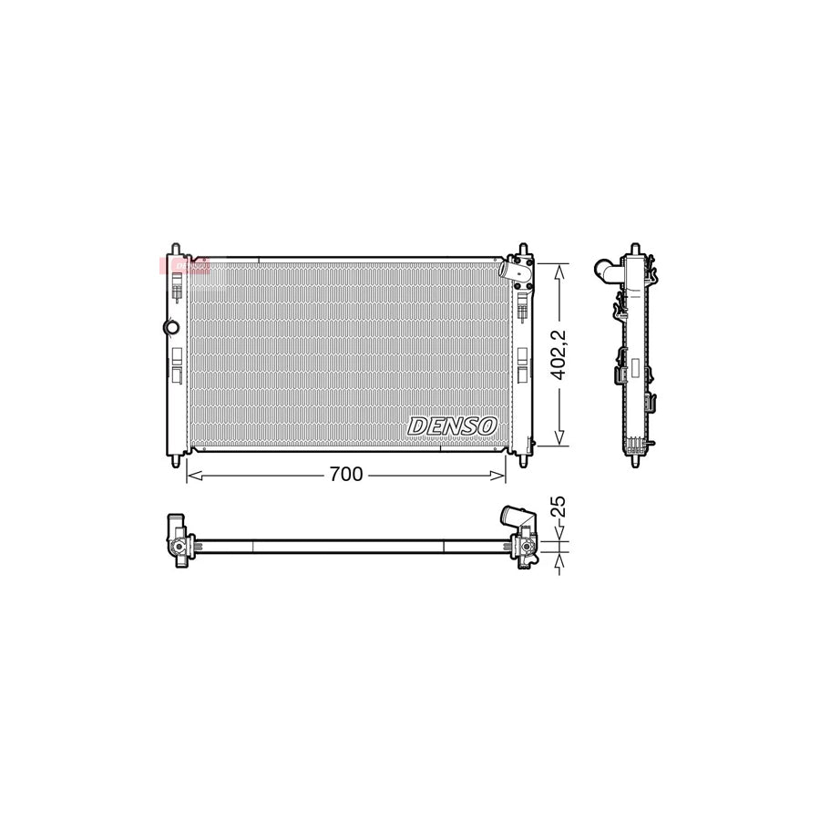 Denso DRM45053 Drm45053 Engine Radiator For Mitsubishi Asx Off-Road (Ga0) | ML Performance UK