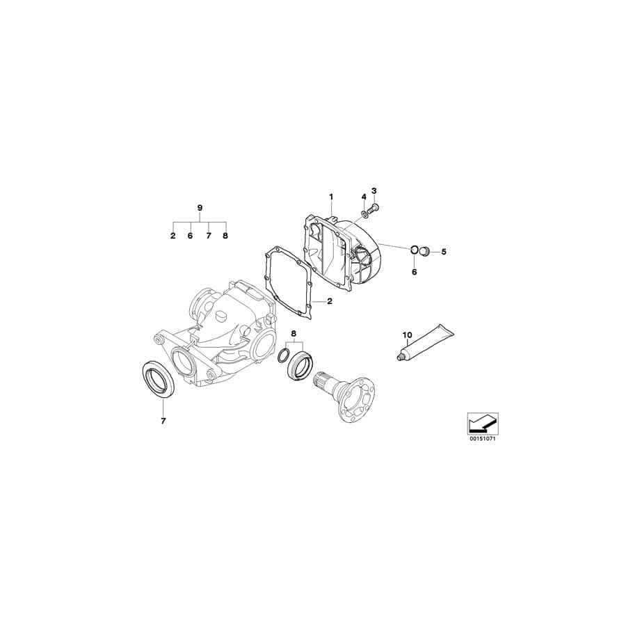 Genuine BMW 33117529426 E53 Transmission Cover TYP 215 (Inc. X5 4.8is, X5 3.0d & X5 3.0i) | ML Performance UK Car Parts