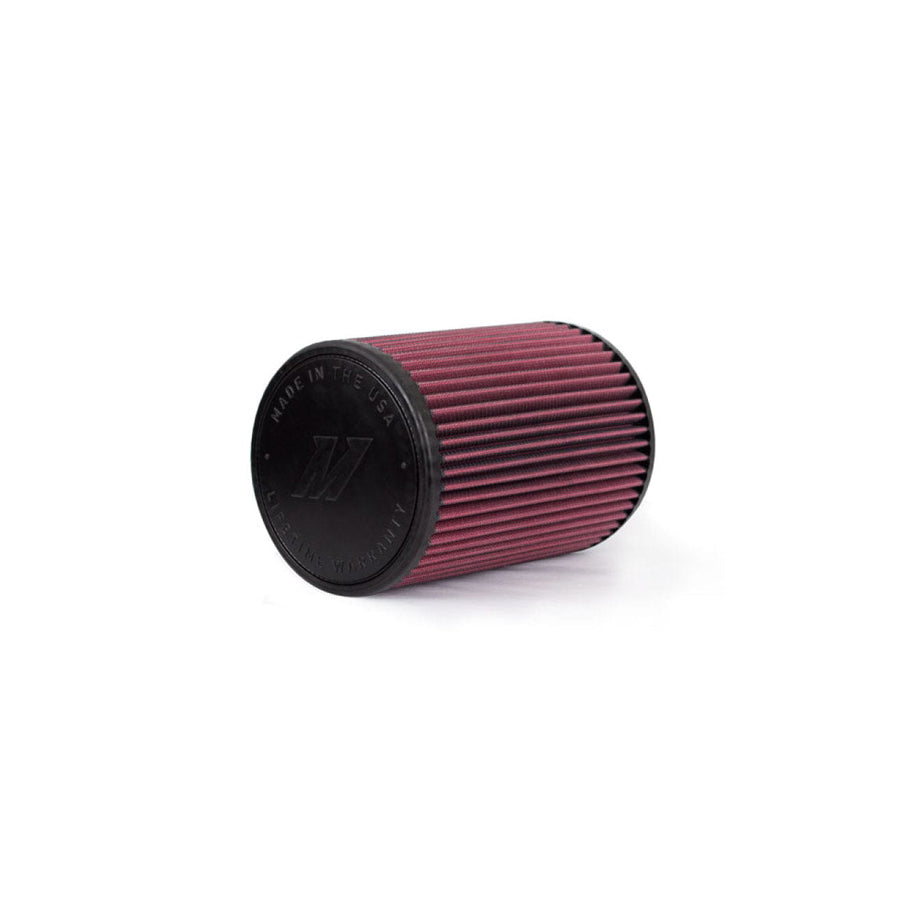 Mishimoto MMAF-3505 Air Filter w/ Molded Logo Red Oil 8 Layer Cotton w/ Worm Gear Clamp
