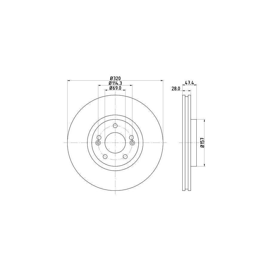 Hella 8FH 351 331-704 Heater Matrix