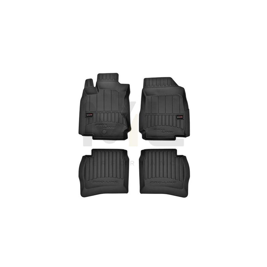 FROGUM Tailored 3D408074 Floor mat set for NISSAN Note I (E11, NE11) Elastomer, Front and Rear, Quantity: 4, Black | ML Performance Car Parts