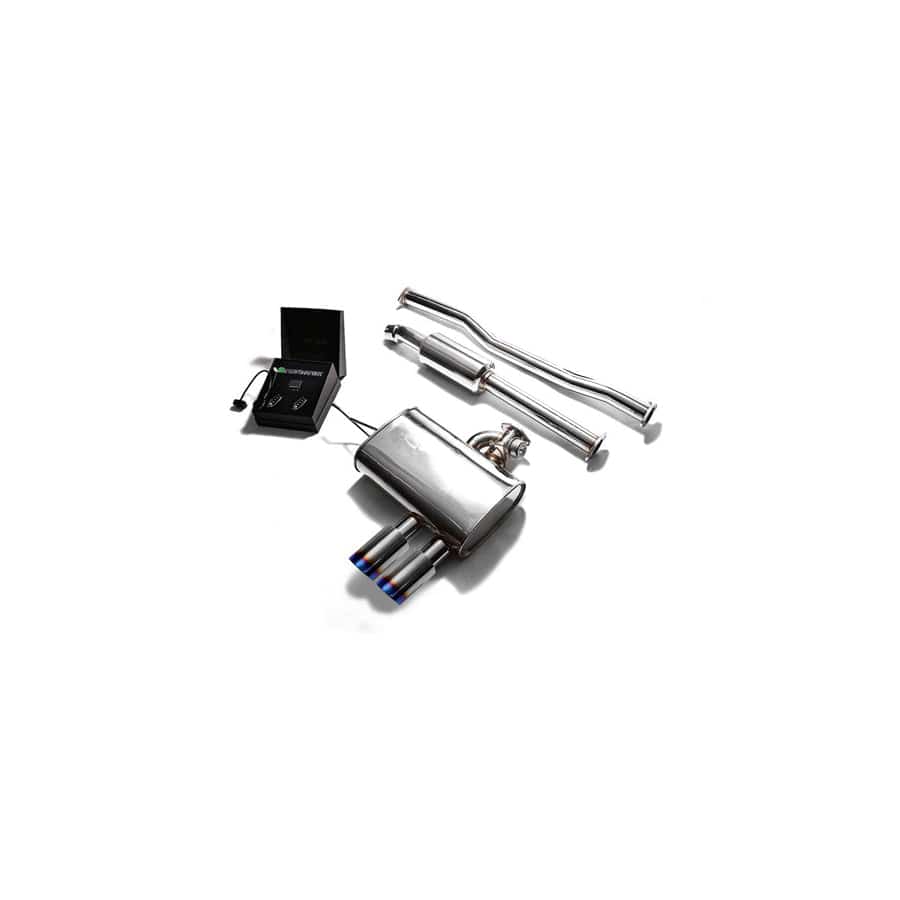 Armytrix MNF5V-DS11B Valvetronic Exhaust System Mini Cooper S F 55 2014-2020 with Dual Blue Coated 3.5" | ML Performance UK UK Car Parts