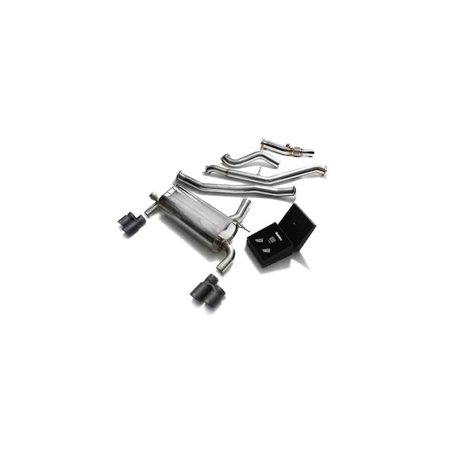 Armytrix BN20B20-BDD+BMF32-QS42M Valvetronic Exhaust System w/Race Downpipe | BMW 3-Series | 4-Series F3x 2012-2015 with Quad Matte Black 3.15" | ML Performance UK UK Car Parts