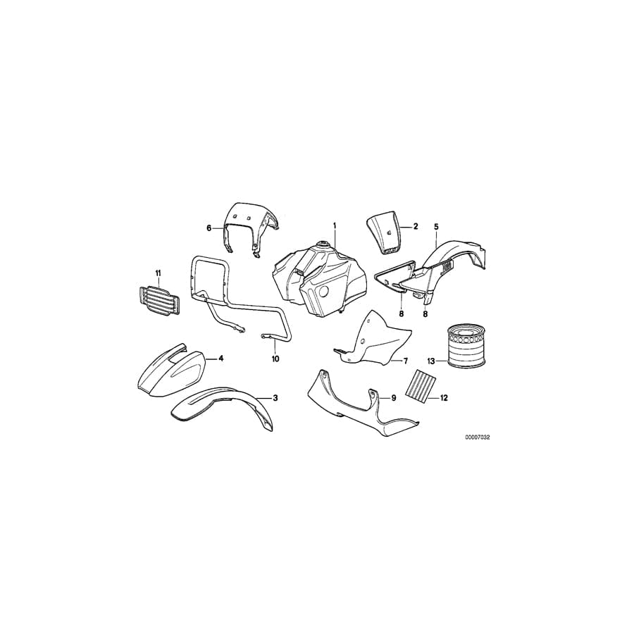 Genuine BMW 51142315443 80 80 Set Decorating Stripes P/D (Inc. & R 100 GS) | ML Performance UK Car Parts