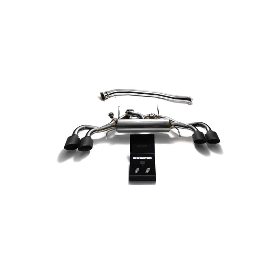 Armytrix NI35S-QS12M Valvetronic 90mm Exhaust System Nissan GT-R R35 2009-2021 with Quad Matte Black 5" | ML Performance UK UK Car Parts