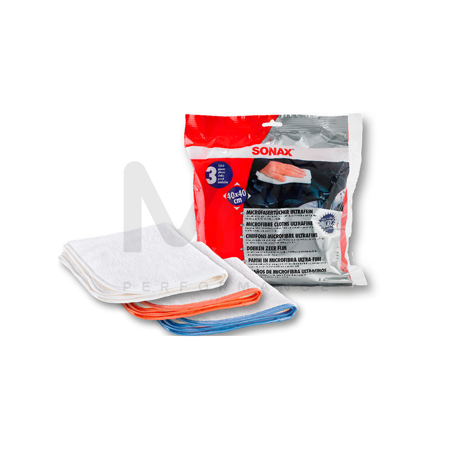 Sonax Microfibre Cloths UltraFine 3pcs. | ML Performance Car Care