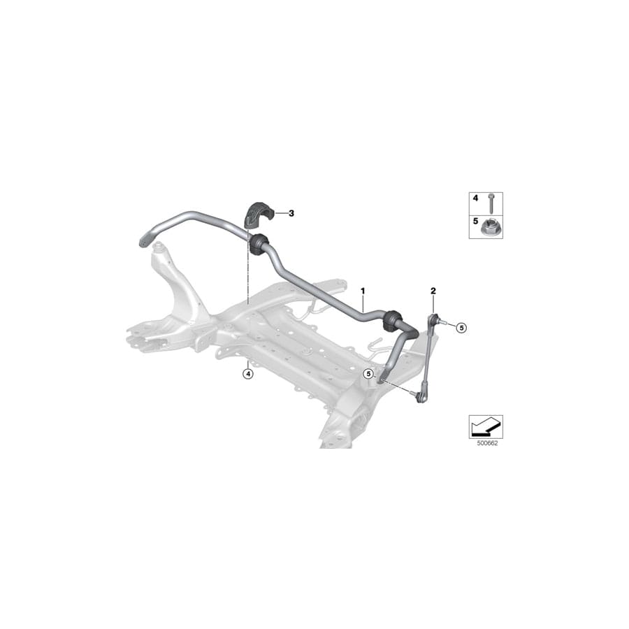 Genuine BMW Mini 07119908084 F45 F48 Hex Bolt M8X50-U1-PC-10. (Inc. X2 20dX, 120dX & Cooper S ALL4) | ML Performance UK Car Parts