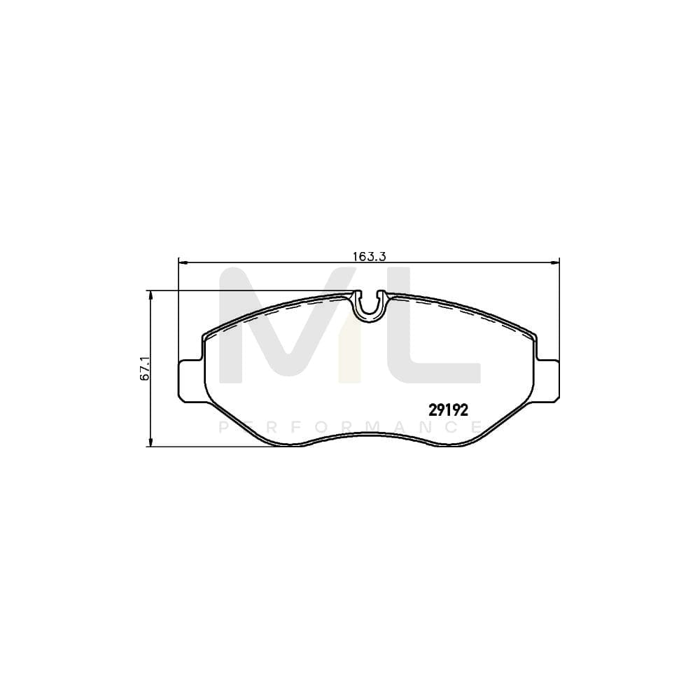 Hella 8DB 355 005-521 Brake Pad Set Incl. Wear Warning Contact, With Brake Caliper Screws, With Accessories | ML Performance Car Parts