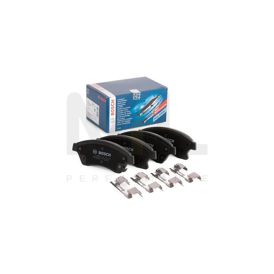 Bosch 0986494644 Brake Pad Set With Acoustic Wear Warning, With Anti-Squeak Plate, With Mounting Manual BP1355 | ML Performance Car Parts