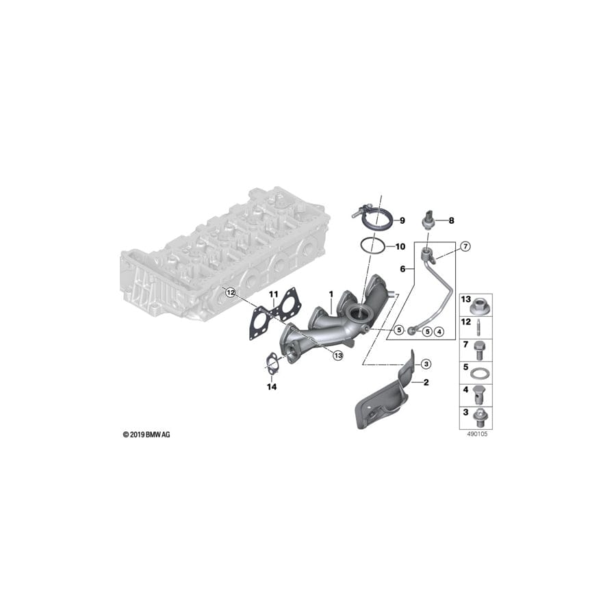 Genuine BMW 11628571895 F39 F56 Heat Shield (Inc. 220d, X1 18dX & 220dX) | ML Performance UK Car Parts