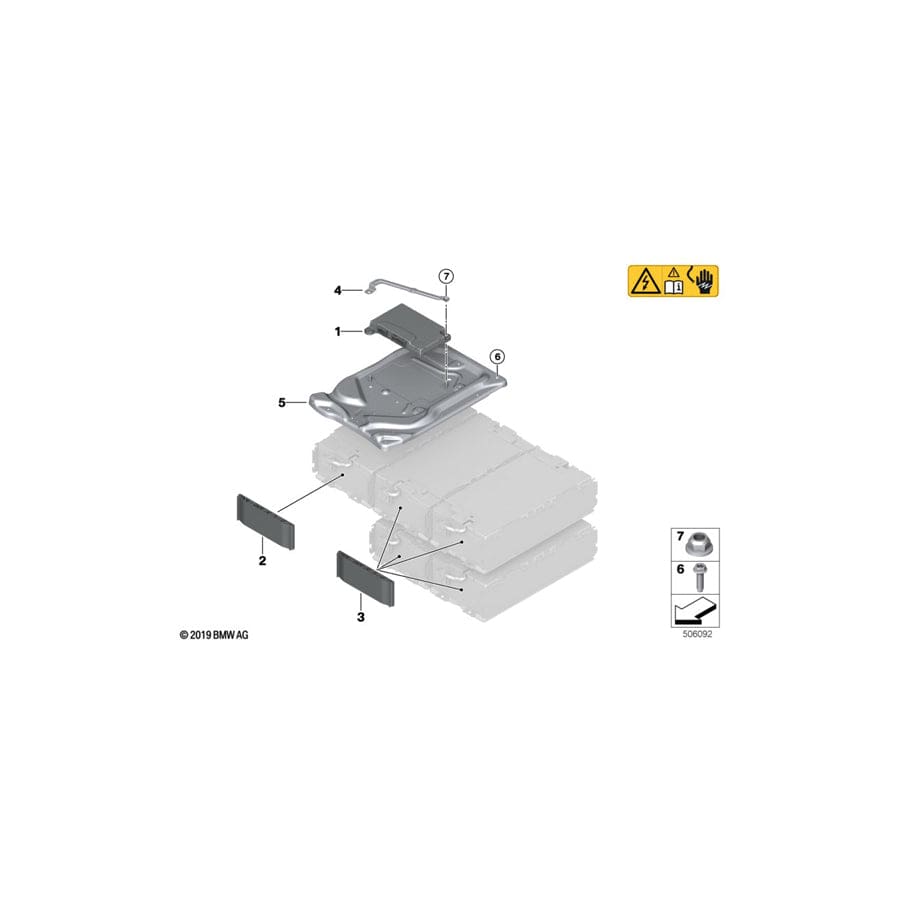 Genuine BMW Mini 07119909322 G11 G20 F16 Self-Locking Hex Nut M6-8-ZNNIV SI (Inc. X6 35iX, X5 50iX 4.4 & 740e) | ML Performance UK Car Parts