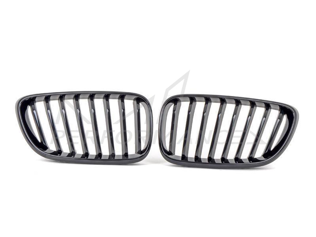 AUTOID BMW F22 F23 F87 Gloss Black Kidney Grilles (Inc. 218d, M235i, M240i & M2) - ML Performance UK