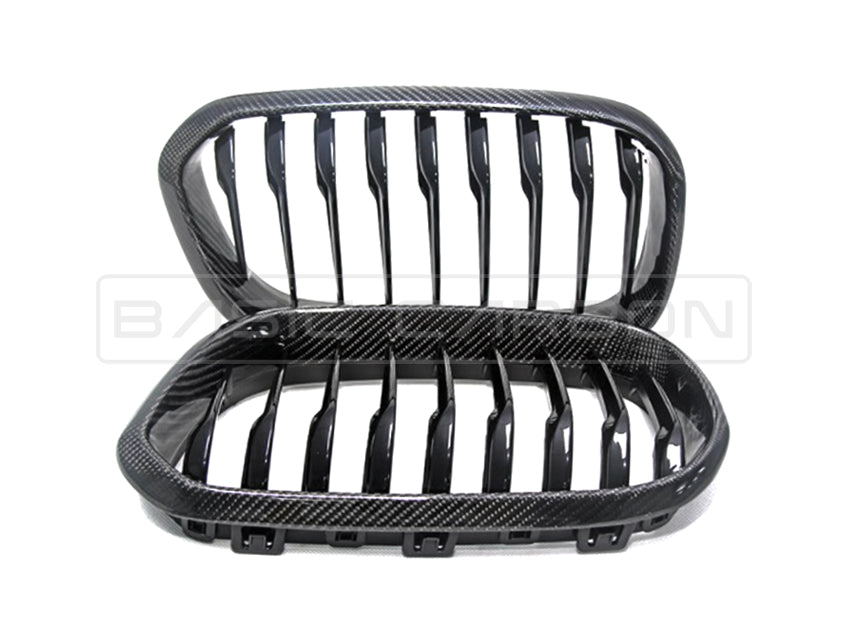 Basic Carbon BMW F22 F23 F87 Carbon Fibre Kidney Grille (Inc. M235i, M240i, M2 & M2 Competition) - ML Performance UK