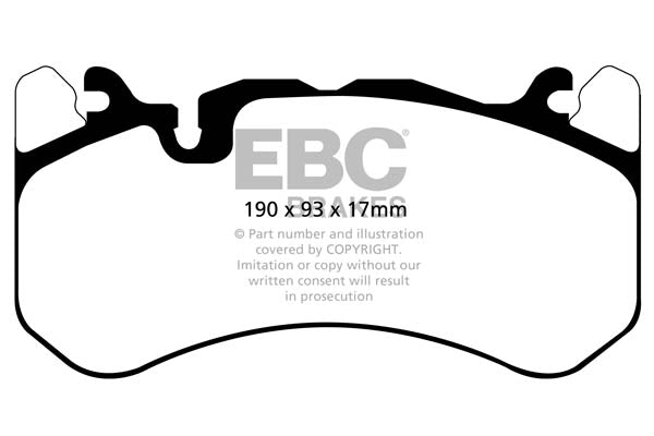 EBC Audi C6 C7 Orangestuff Race Front Brake Pads - Brembo Caliper (RS6 & RS7) | ML Performance UK