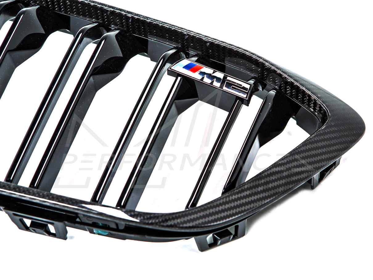Genuine BMW M Performance F87 M2 Competition Front Carbon Grilles (Pair) - ML Performance UK