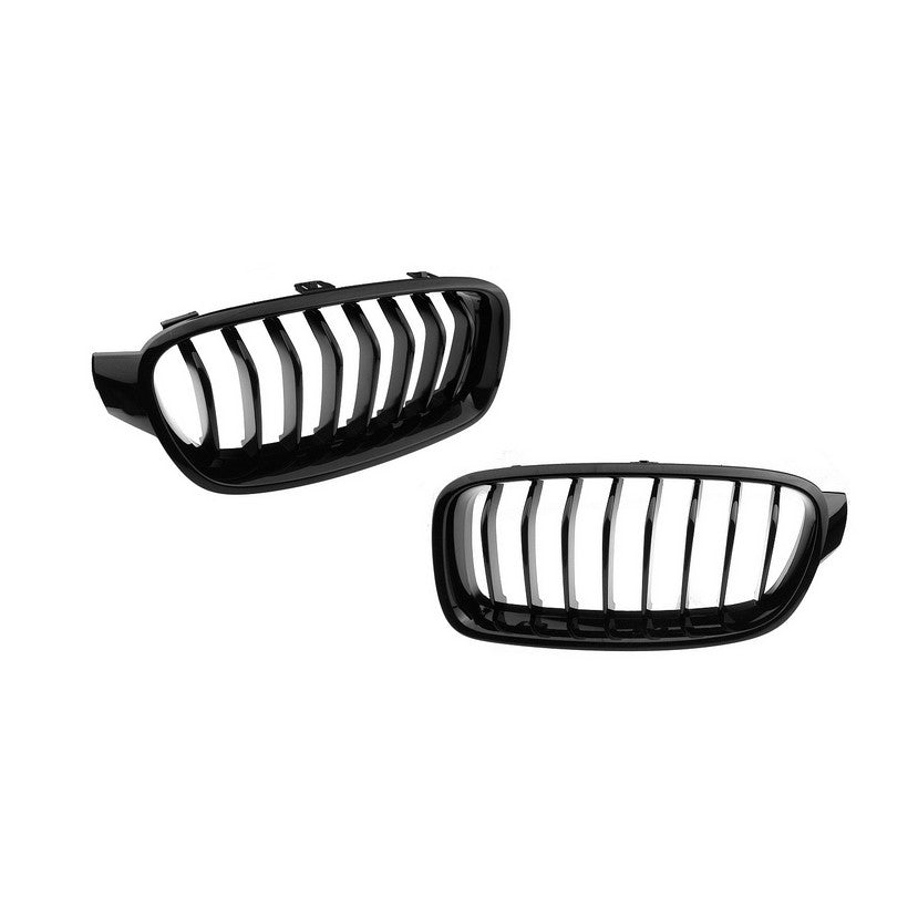 Genuine BMW F30 F31 M Performance High Gloss Black Kidney Grilles - Pair (Inc. 320i, 325d, 330e & 340i) - ML Performance UK