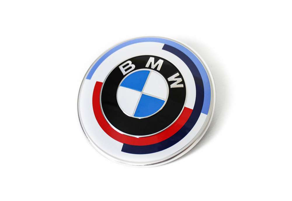 Genuine BMW F91 F92 G14 G15 82mm 50th Anniversary Rear Boot Emblem (Inc.  840d, 840i, M850iX & M8)