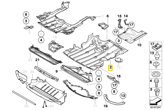 Genuine BMW E93 Convertible Engine Undertray (320i, 323i, 325i, 328i, 330i & 335i) - ML Performance UK