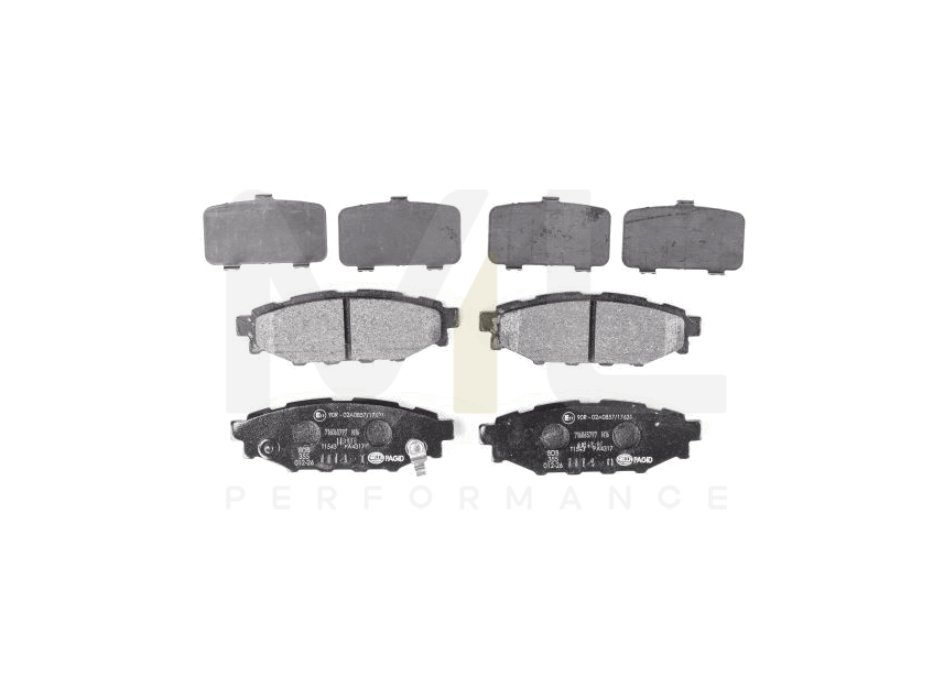 Hella 8DB 355 012-261 Brake Pad Set With Acoustic Wear Warning | ML Performance Car Parts