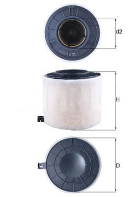 MAHLE ORIGINAL LX 4410 Air Filter Filter Insert