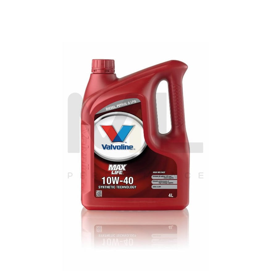 Valvoline MaxLife 10W 40 Engine Oil 4l - ML Performance UK