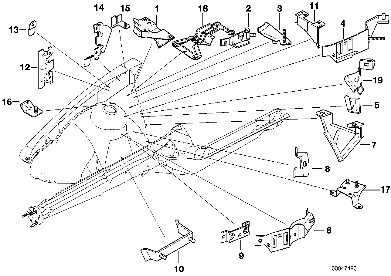 Genuine BMW 41148193254 E36 E36 Diagnosis Plug Bracket (Inc. 318ti, 320i & 316i 1.6) | ML Performance UK UK Car Parts