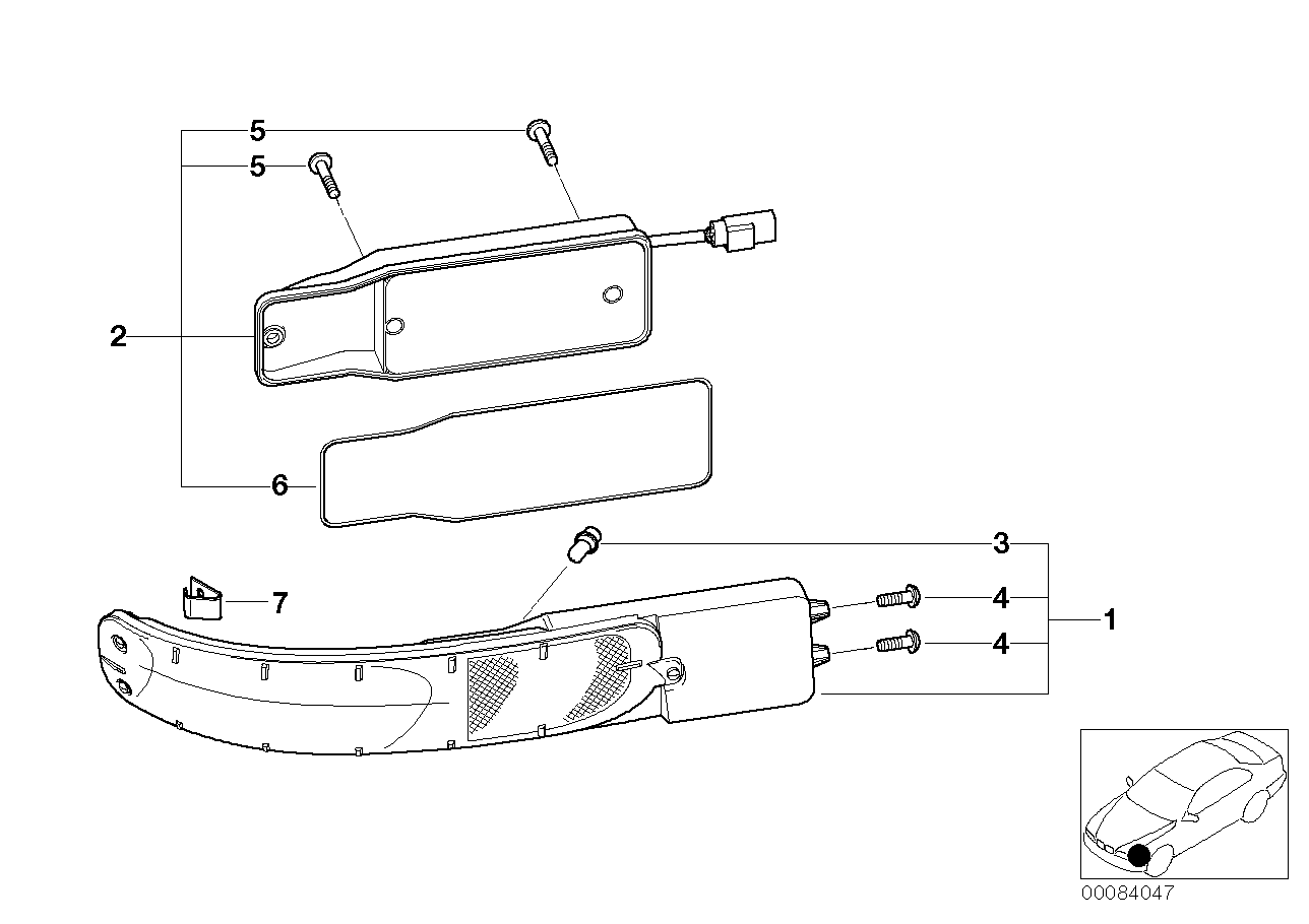 Genuine BMW 63136900396 E52 Right Turn Indicator (Inc. Alpina V8 & Z8) | ML Performance UK UK Car Parts