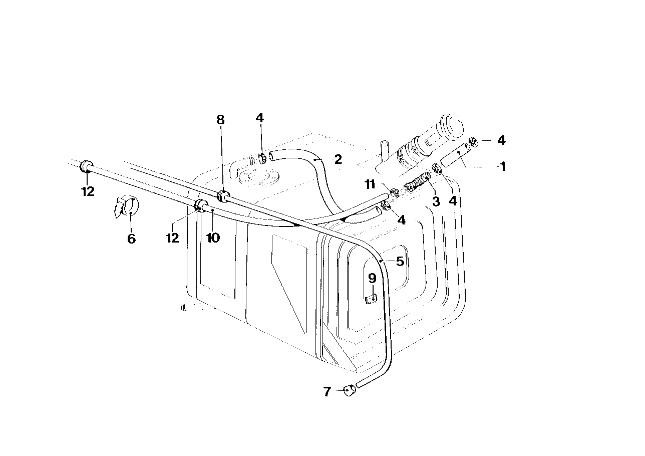 Genuine BMW 16121121092 E26 Hose (Inc. M1) | ML Performance UK UK Car Parts