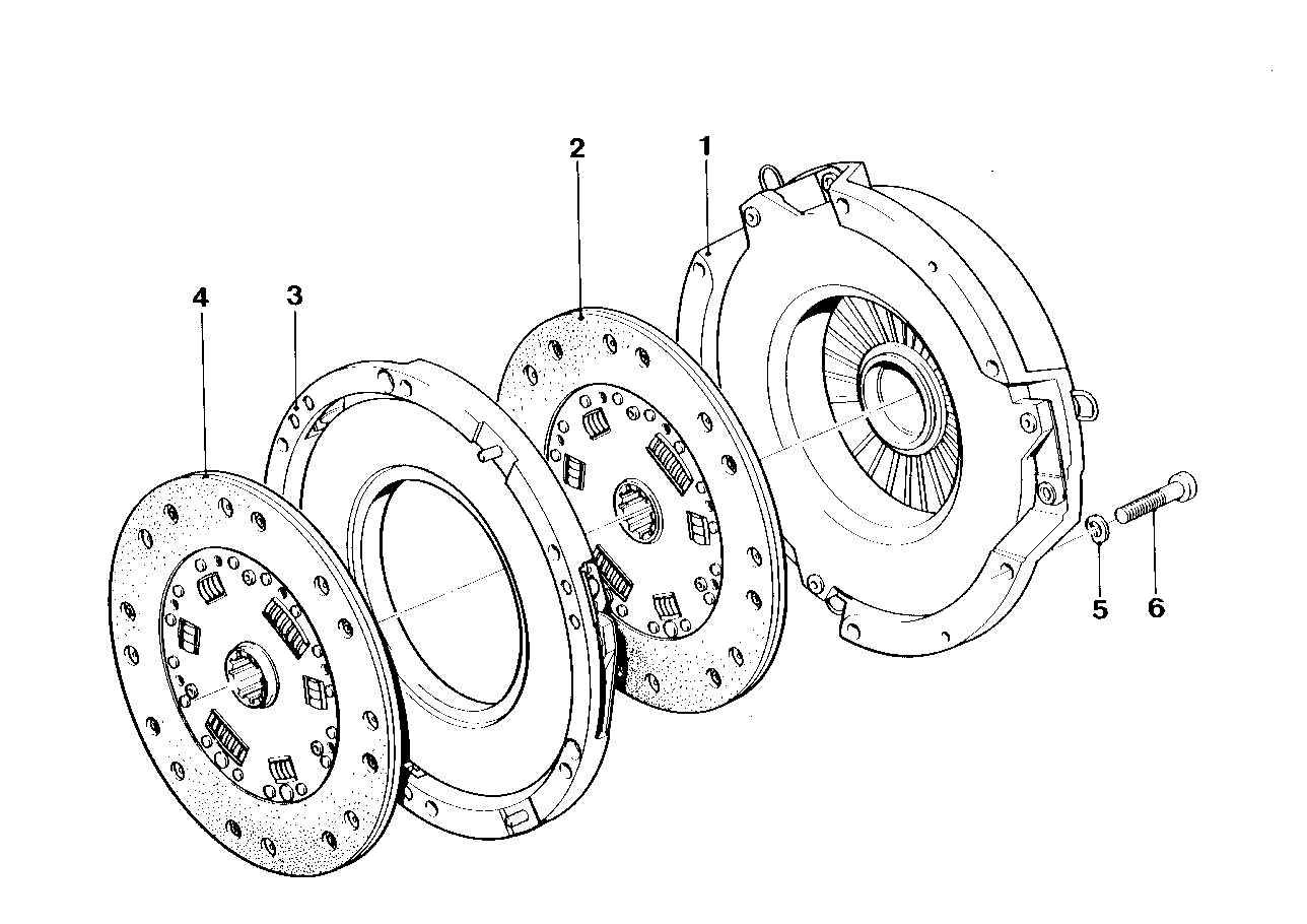Genuine BMW 21211207011 E26 Pressure Plate (Inc. M1) | ML Performance UK UK Car Parts