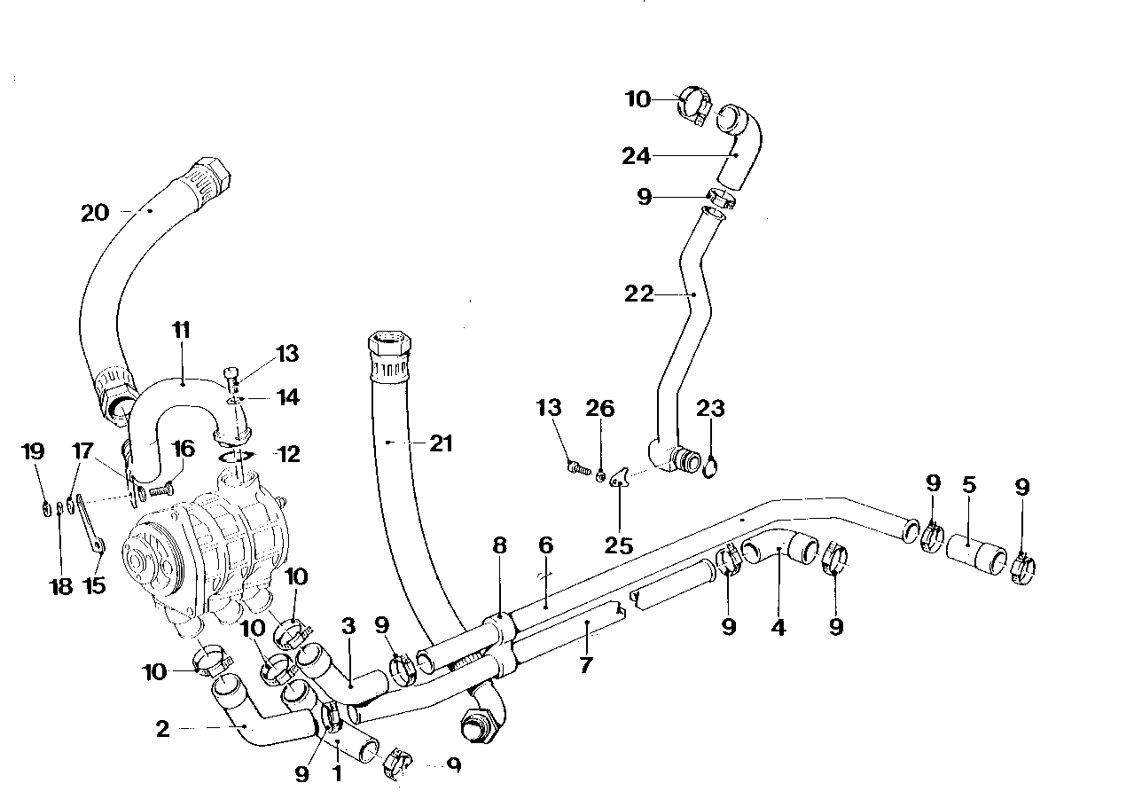 Genuine BMW 17221304673 E26 Oil Pipe (Inc. M1) | ML Performance UK UK Car Parts