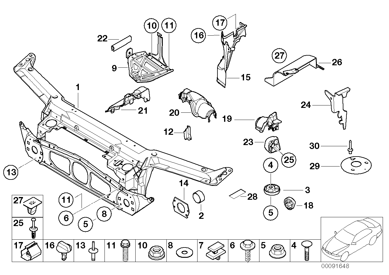 Genuine BMW 51718234797 E46 Left Steering Gear Cover (Inc. 318d, 330Cd & 316i 1.6) | ML Performance UK UK Car Parts