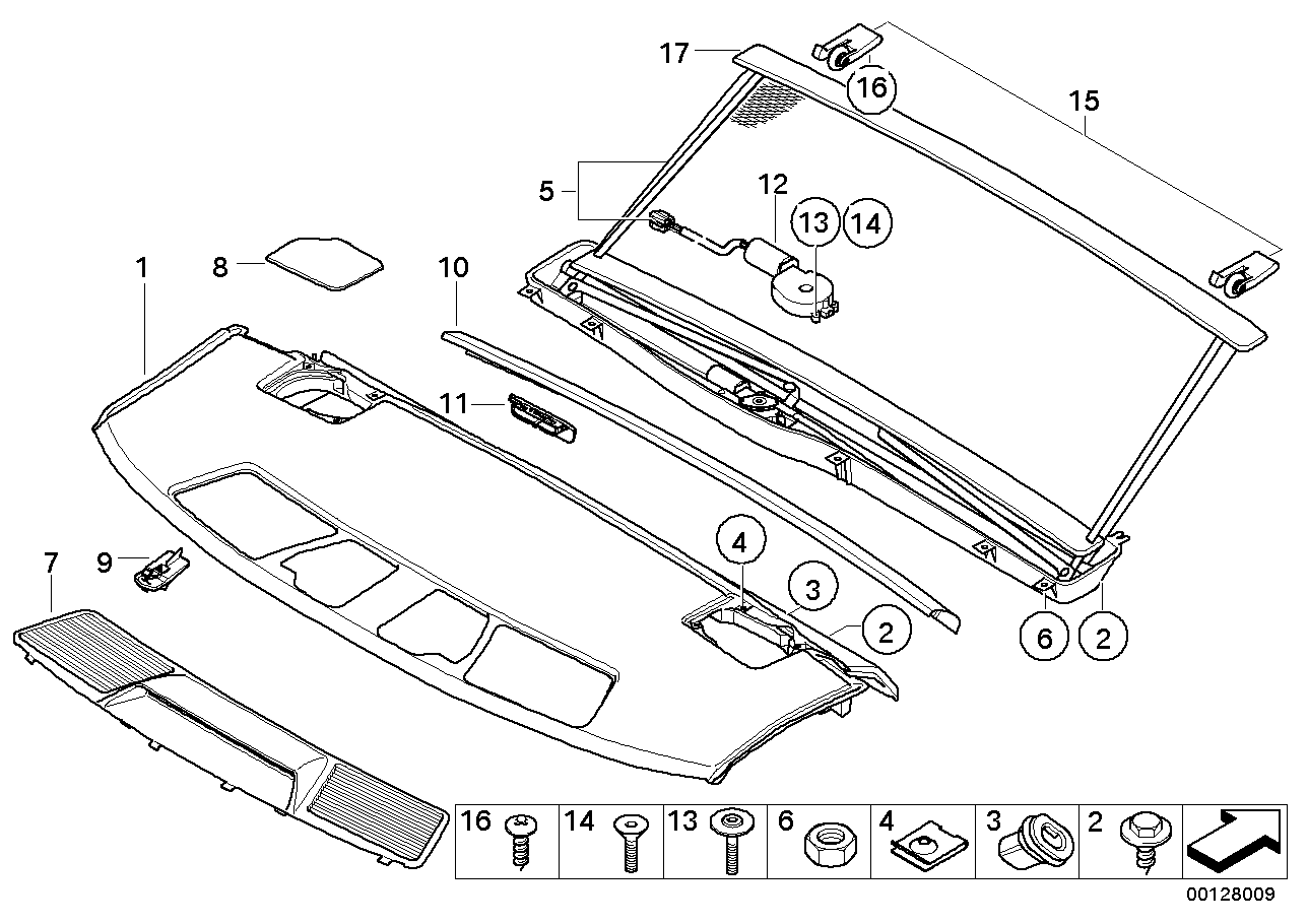 Genuine BMW 51467044725 E65 E66 Decor Strip For Rear Window Shelf BEIGE (Inc. 745i, 730Li & 735Li) | ML Performance UK UK Car Parts