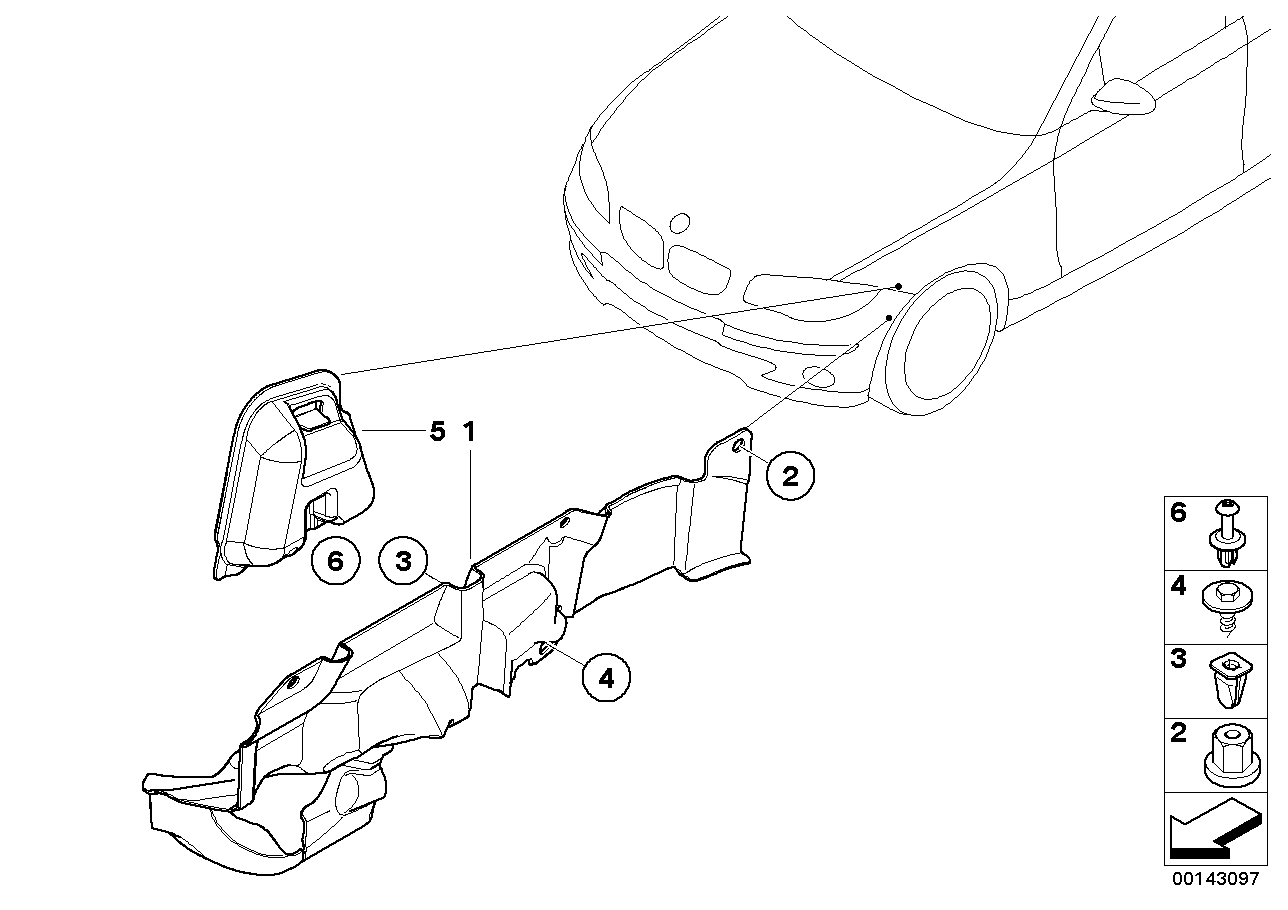 Genuine BMW 51717131712 E81 E93 E92 Diesel Encapsulation, Front Right (Inc. X1 20d ed, 335d & 328i) | ML Performance UK UK Car Parts